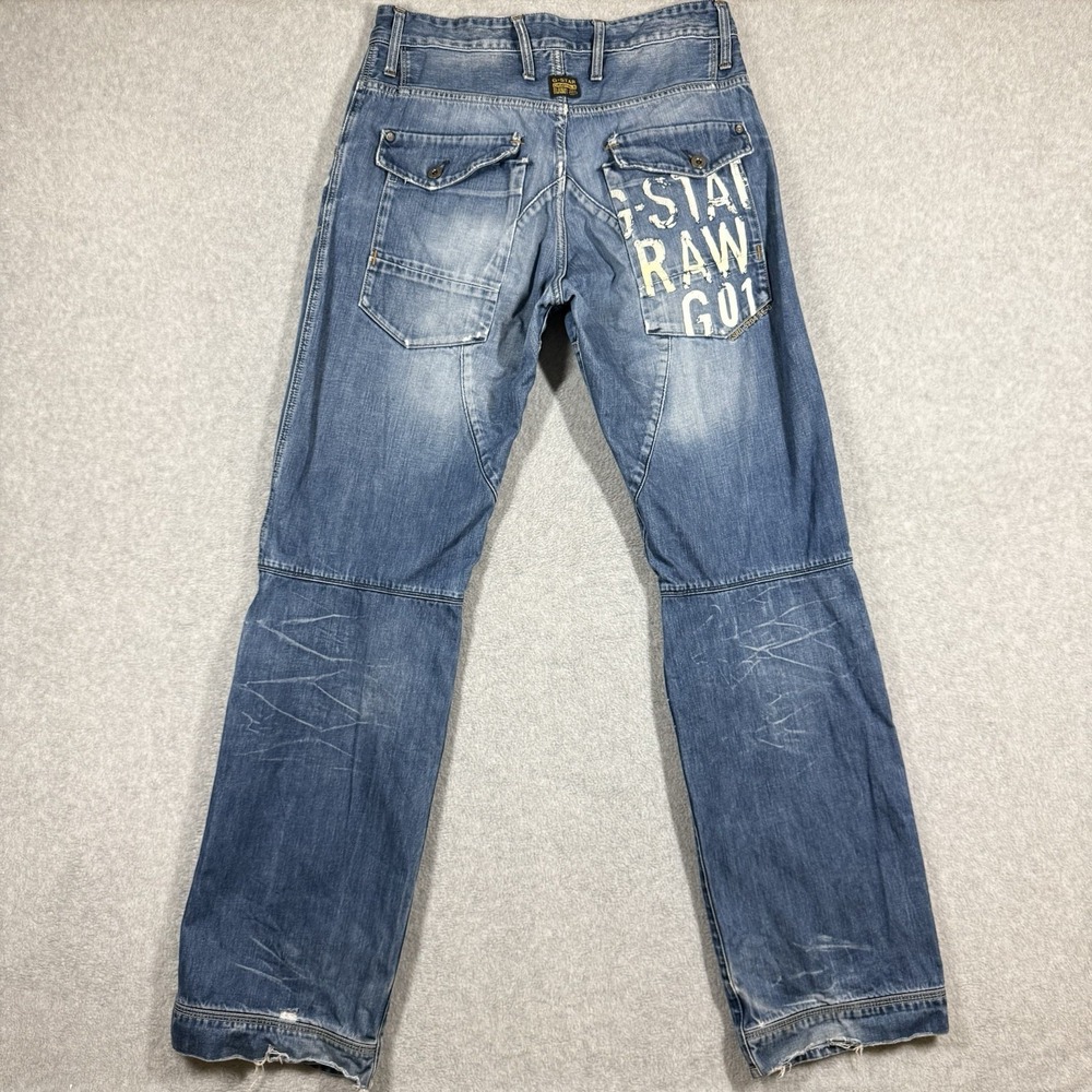 G-Star Raw General 5620 Loose Montana Embro Jeans Mens 31x34 Distressed READ